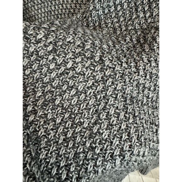 CABI gray cotton blend open front long knit coat cardigan sweater size M - Picture 4 of 8